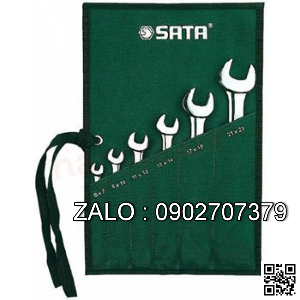 Bộ cờ lê 2 đầu miệng Sata 6 chi tiết 6-23mm
 09045