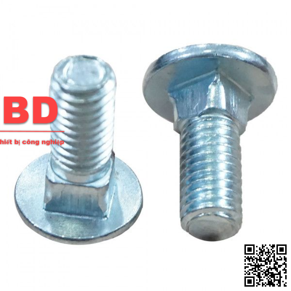 Bulong cổ vuông thép mạ kẽm M20x50