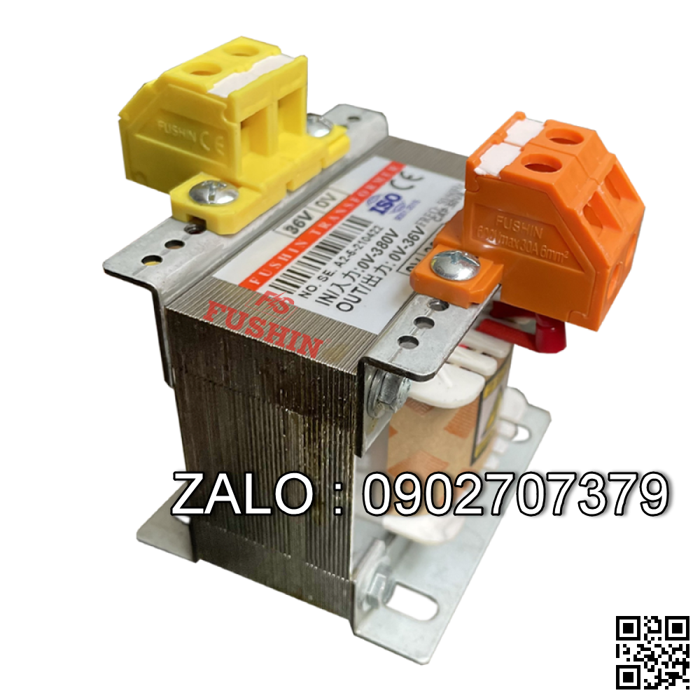 Biến áp 380V ra 36V-300VA (8A) - Nhản hiệu : Fushin