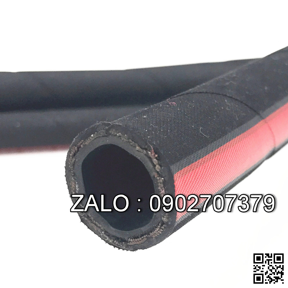 Ống thủy lực 1/2 inch x 1000mm x 1 lớp bố, 2 đầu nối thẳng