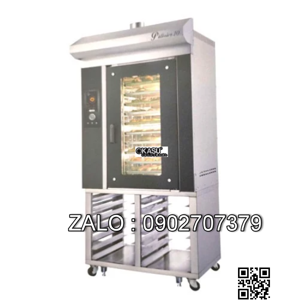 Lò nướng bánh mì xoay 12 khay OKASU KS-LXVN10D