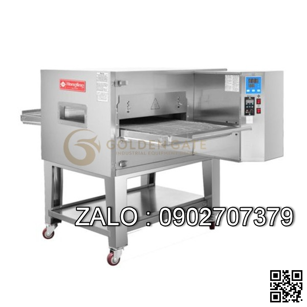 Lò nướng bánh pizza băng chuyền dùng gas Hongling PZG-14H