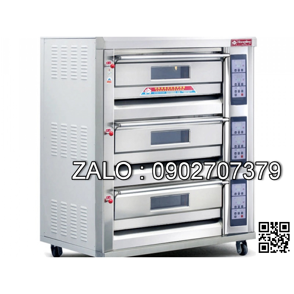 Lò nướng 3 tầng 9 khay dùng điện Hongling Model XYF-3HPL-N