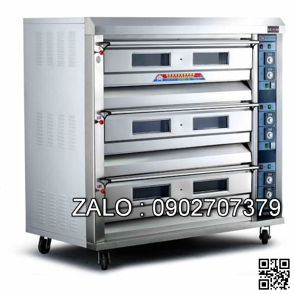Lò nướng 3 tầng 9 khay dùng điện Hongling Model XYF-3HP