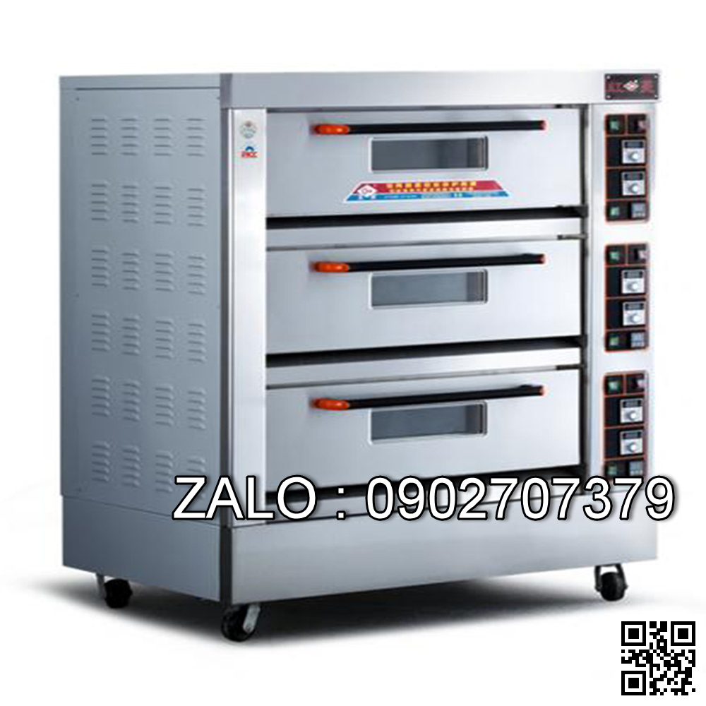 Lò nướng 3 tầng 9 khay dùng điện Hongling Model XYF-3KAL-T