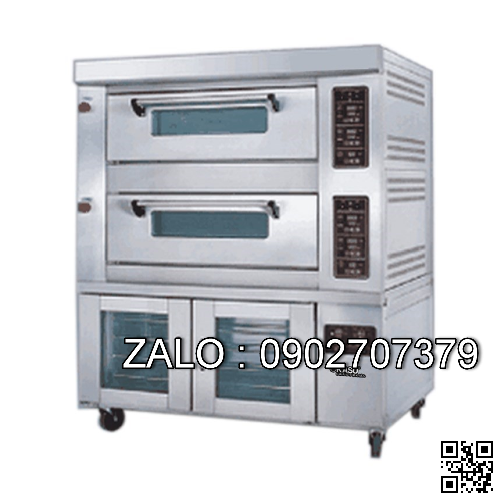 Lò nướng bánh bằng Gas 2 tầng 6 khay LDO-206G