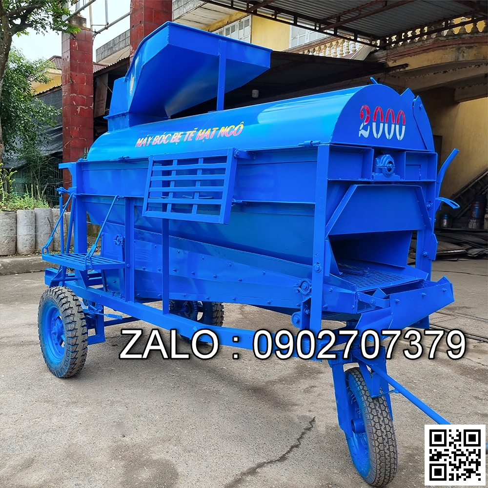 Máy bóc bẹ tẽ hạt ngô liên hoàn