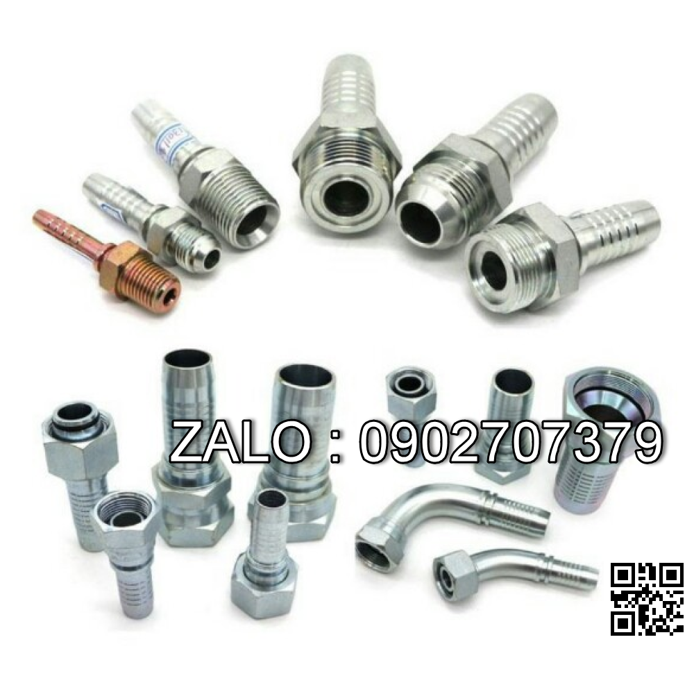 Đầu nối thủy lực 2 đầu ren 1 inch BSP côn lõm