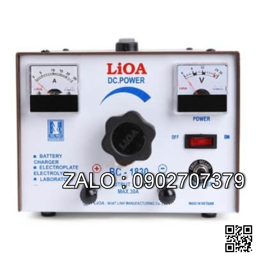 Máy sạc ắc quy Lioa 30A (0-18V)