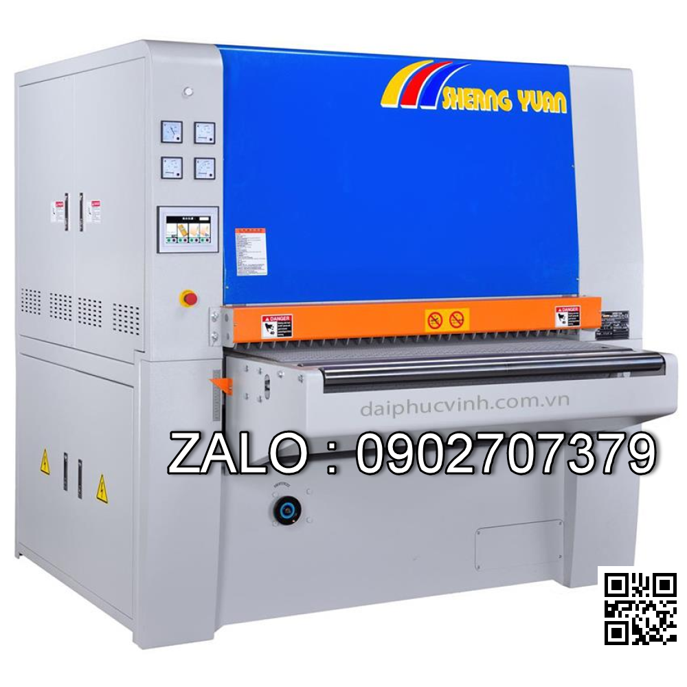 Máy chà nhám thùng 1300mm 3 trục Sherngyuan SY-1300RRR