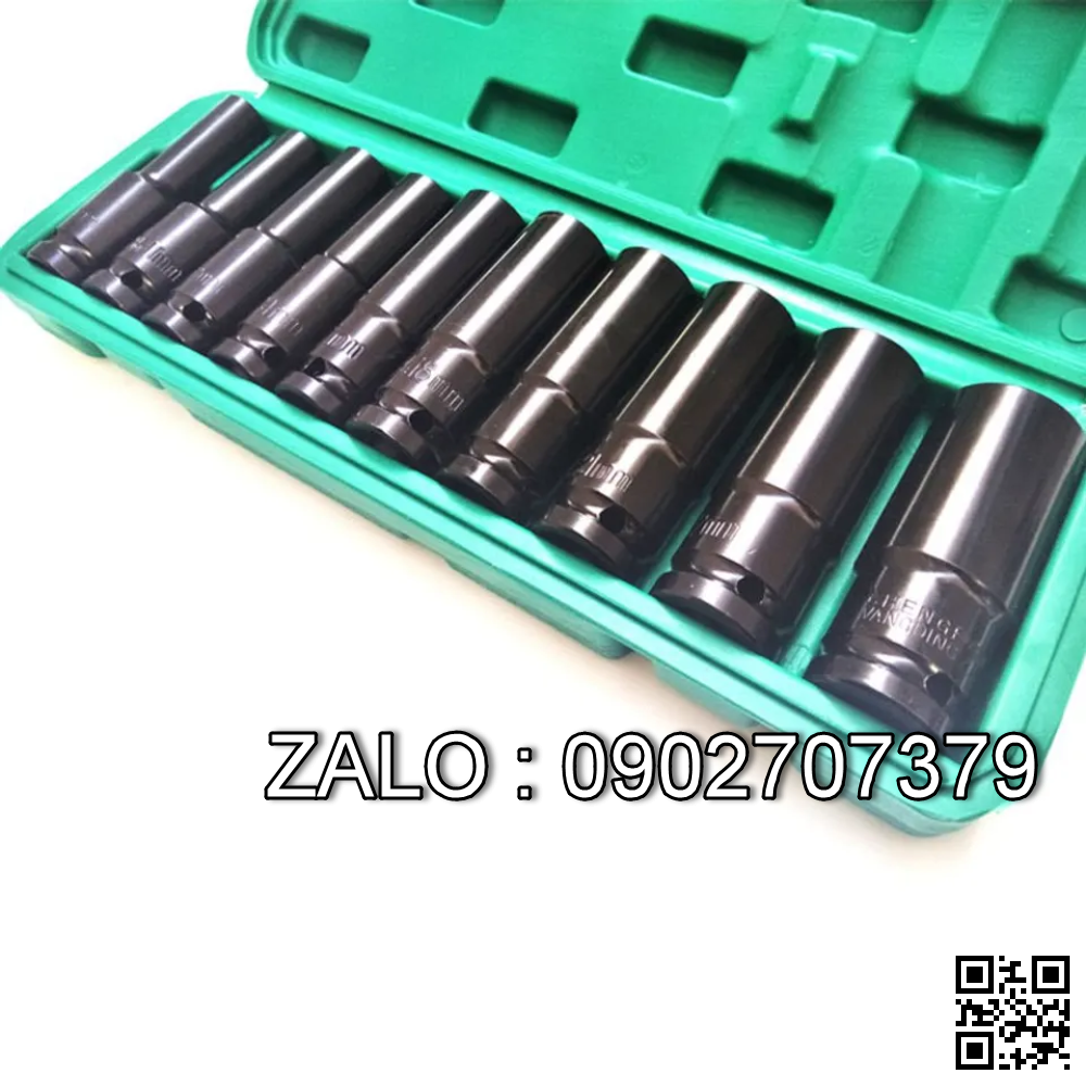 Hộp 10 đầu khẩu dài 78mm 1/2 dùng cho máy siết Bulong