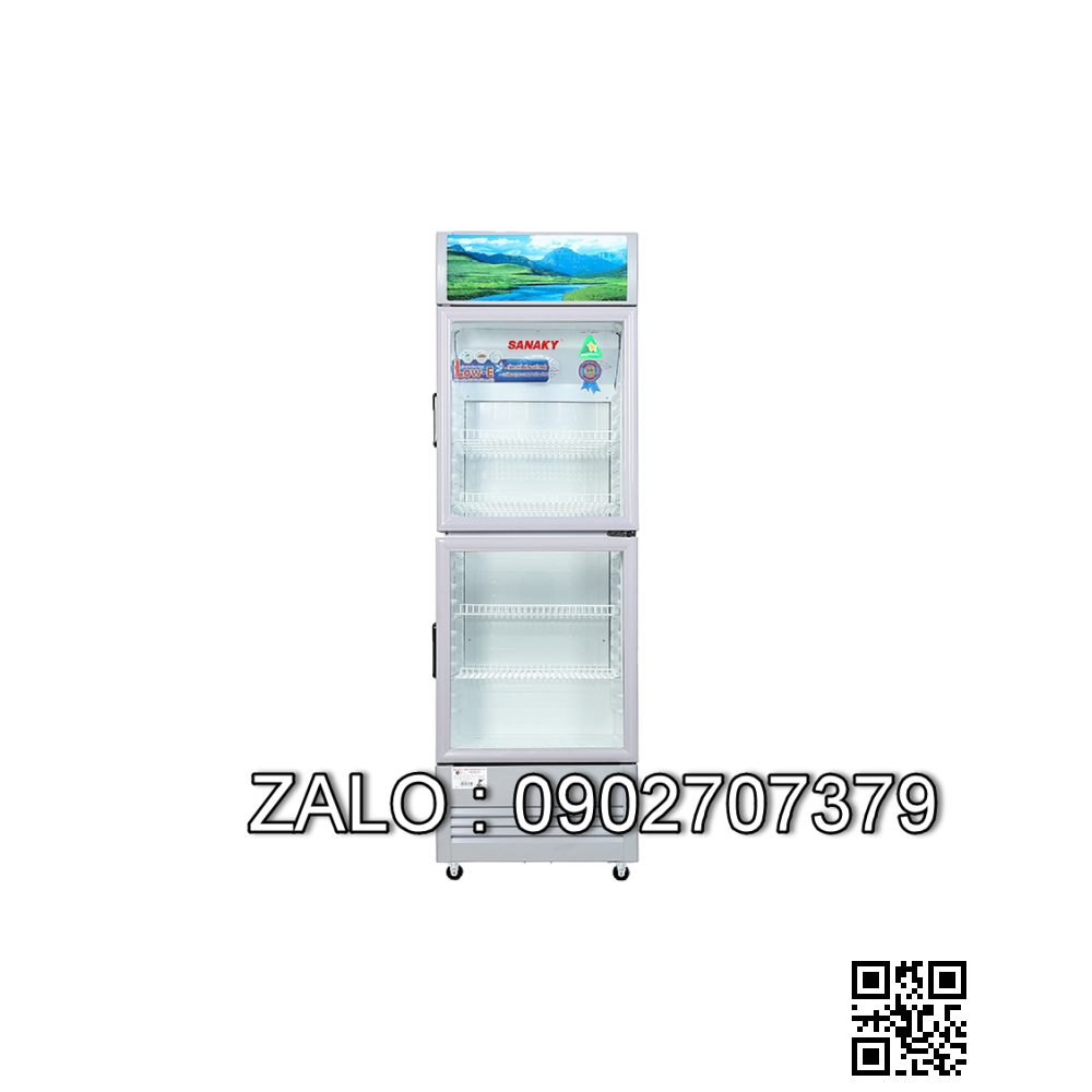 TỦ MÁT 2 CỬA SANAKY 340 LÍT VH-409W3L
