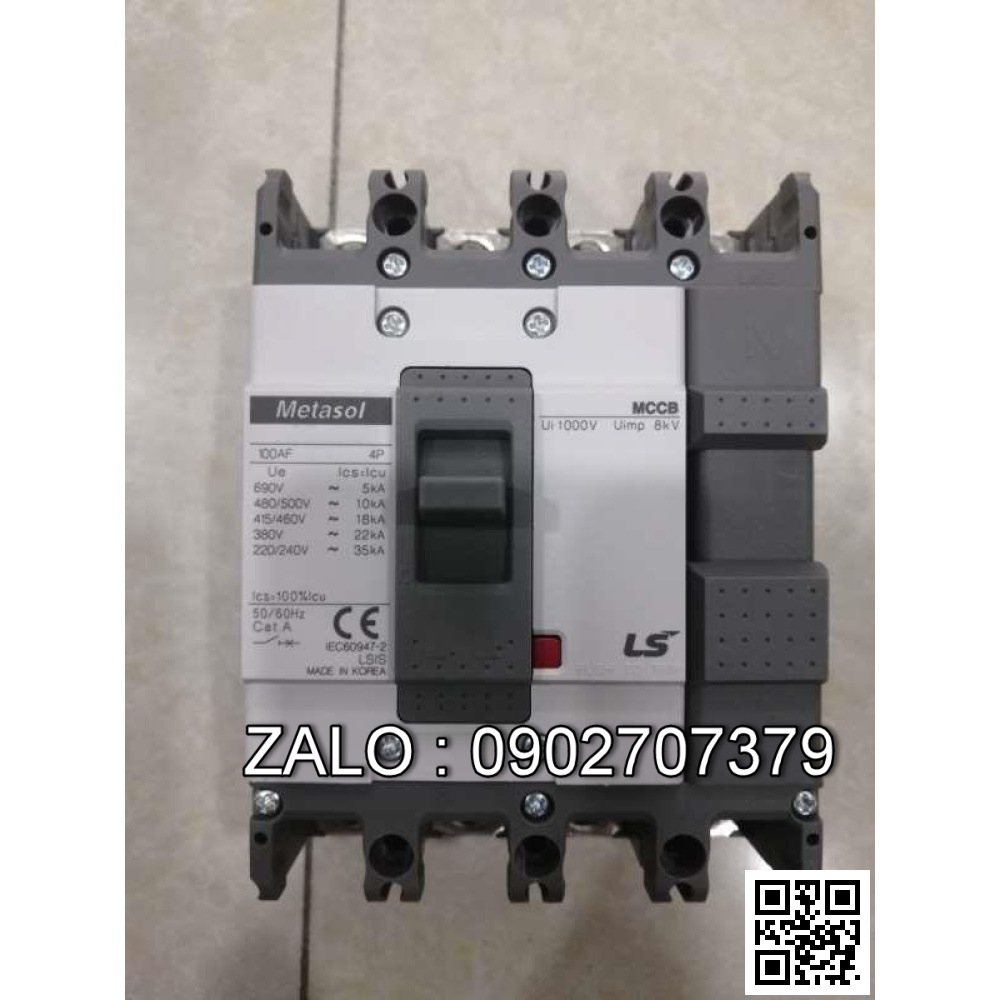 MCCB LS ABN804c 500A 45kA 4P