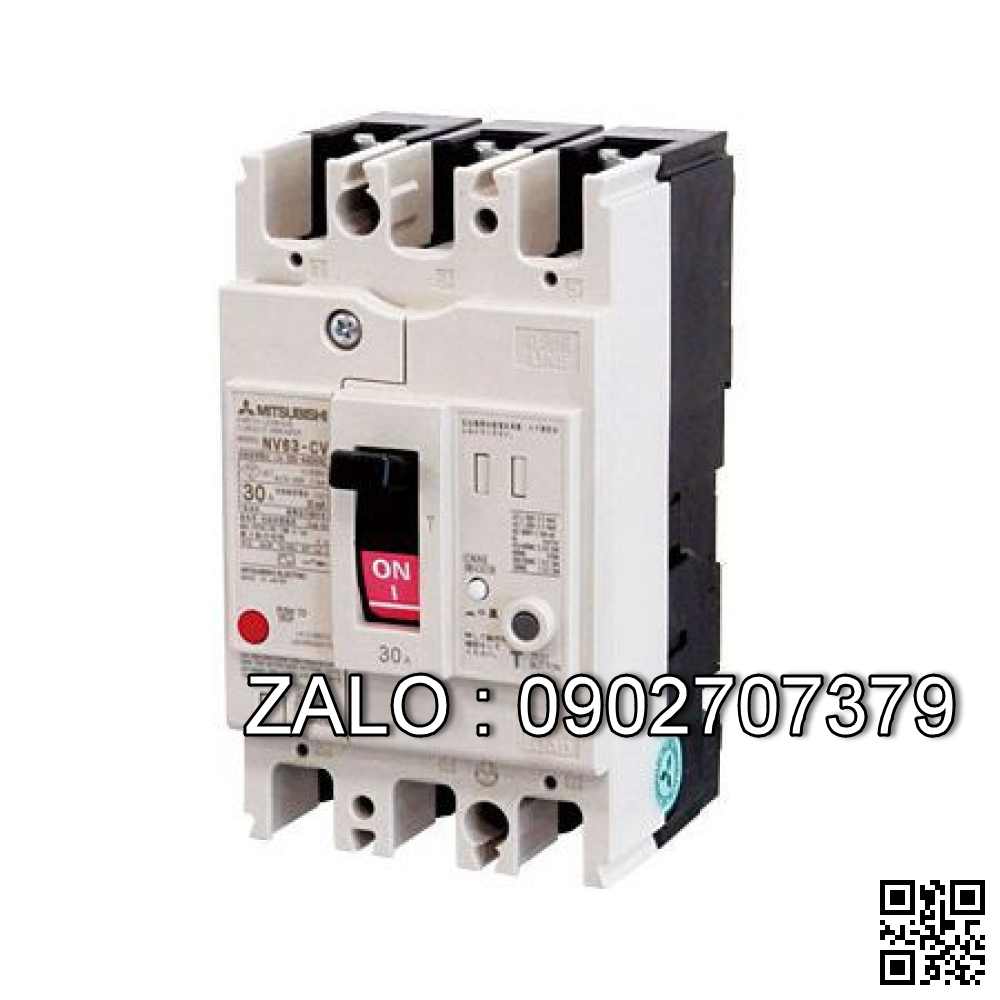 CB khối chống giật Mitsubishi NV63-SV 3P 7.5kA 15mA 15A