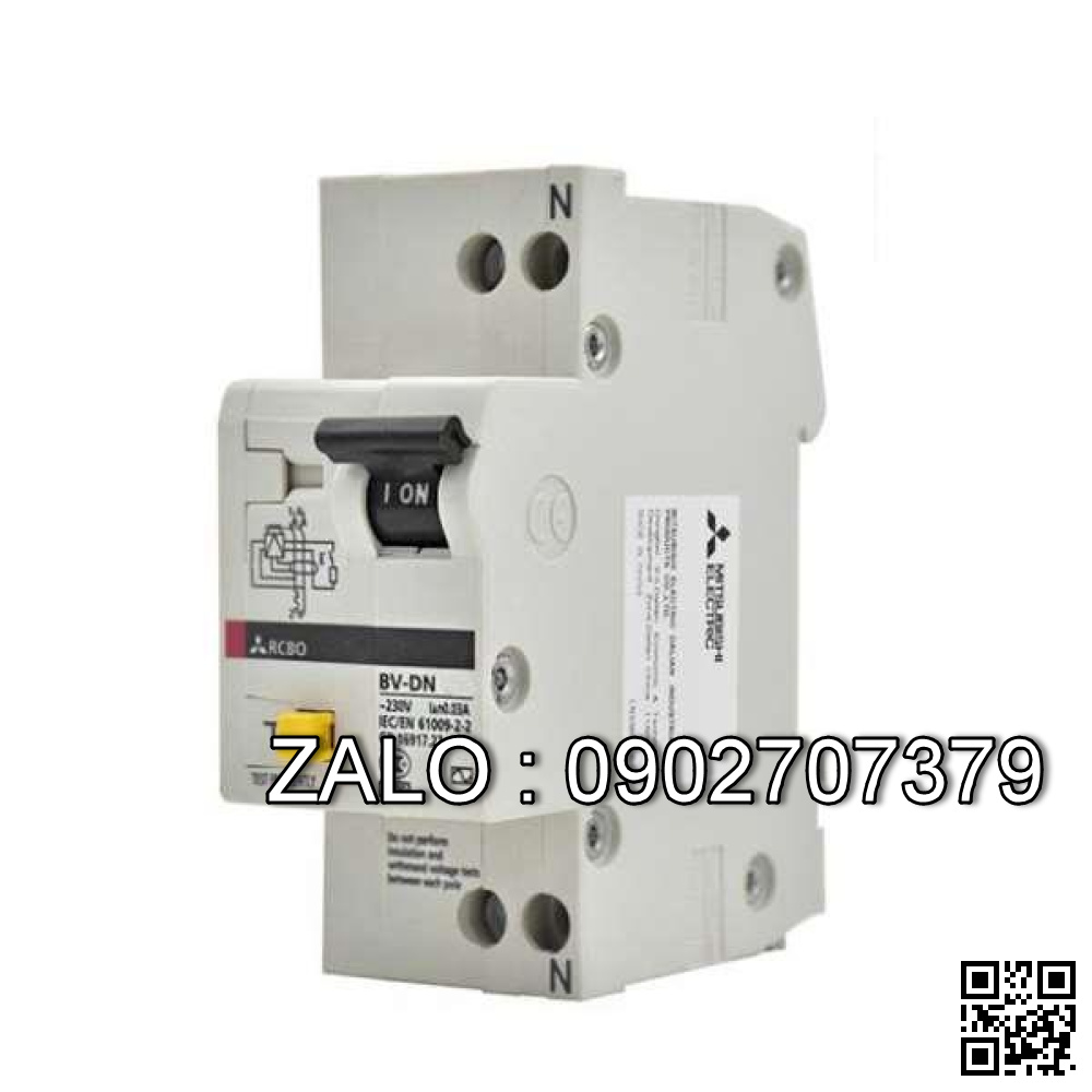 CB chống giật Mitsubishi BV-DN 1PN 25A 300mA 4.5kA