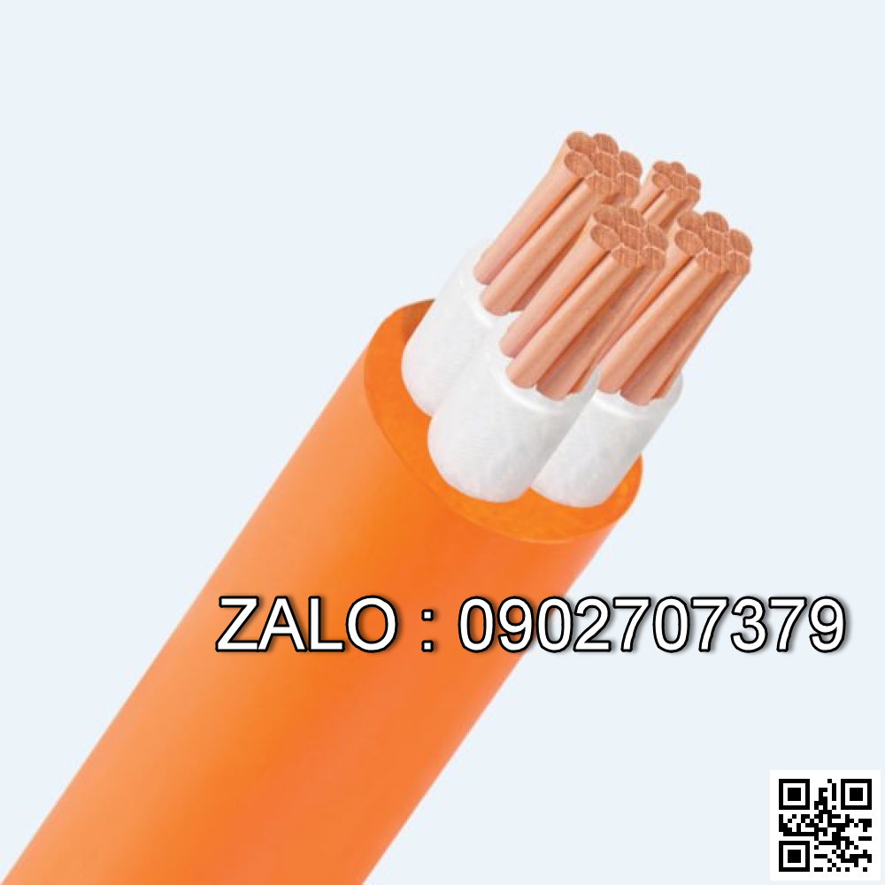 Cáp điện chậm cháy Cadivi CXV/FRT-4×1.5 (4×7/0.52) – 0.6/1kV