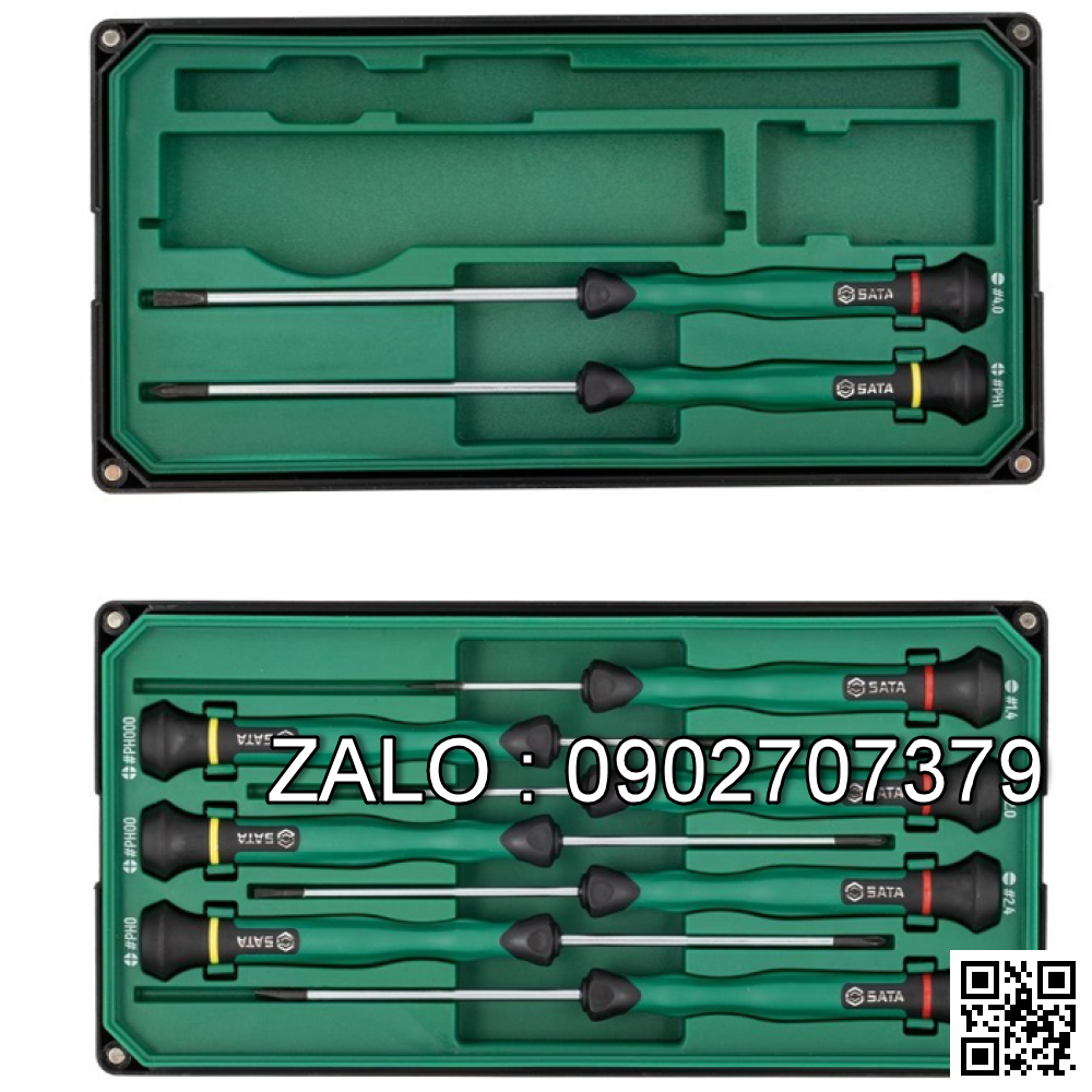 Bộ tuốc nơ vít Sata đồng hồ 2 cạnh & 4 cạnh 9
chi tiết 09316