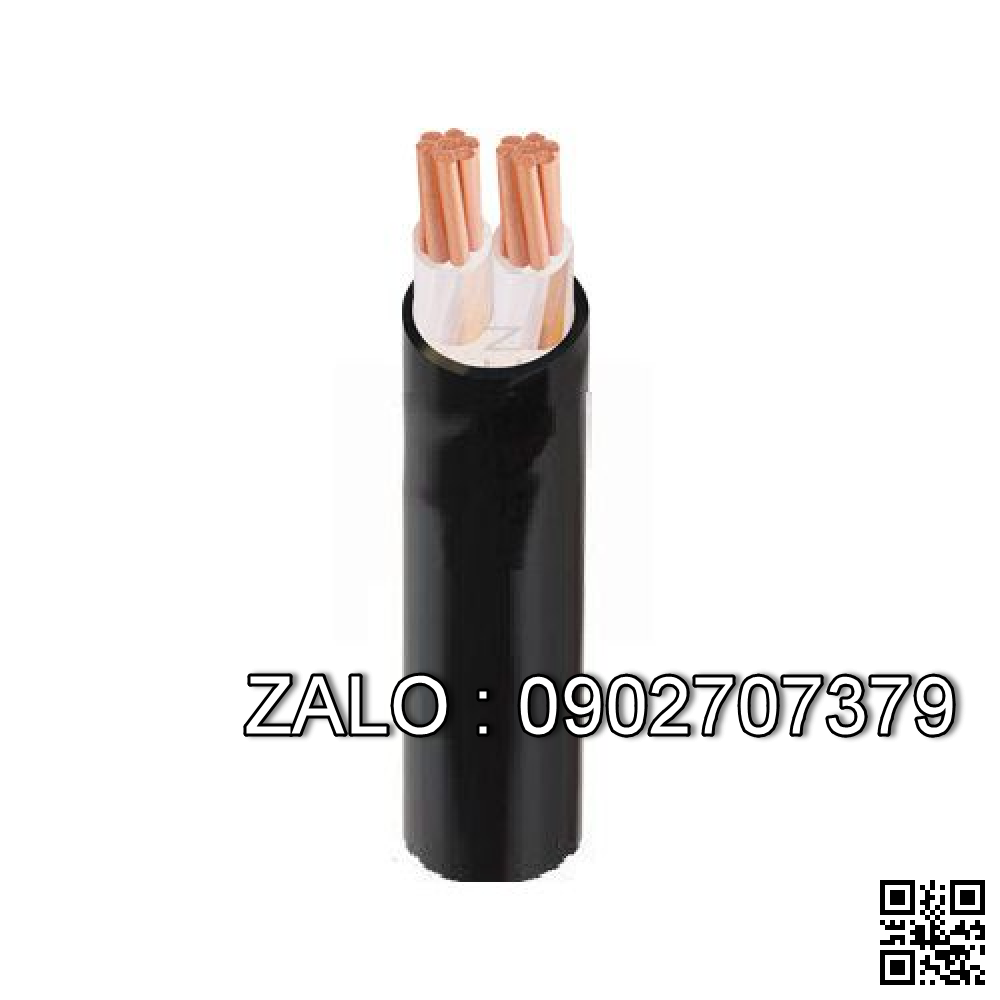Cáp điện lực hạ thế (2 lõi, ruột đồng, cách điện XLPE, vỏ PVC) CXV-2x5.5 (2x7/1)-0,6/1kV