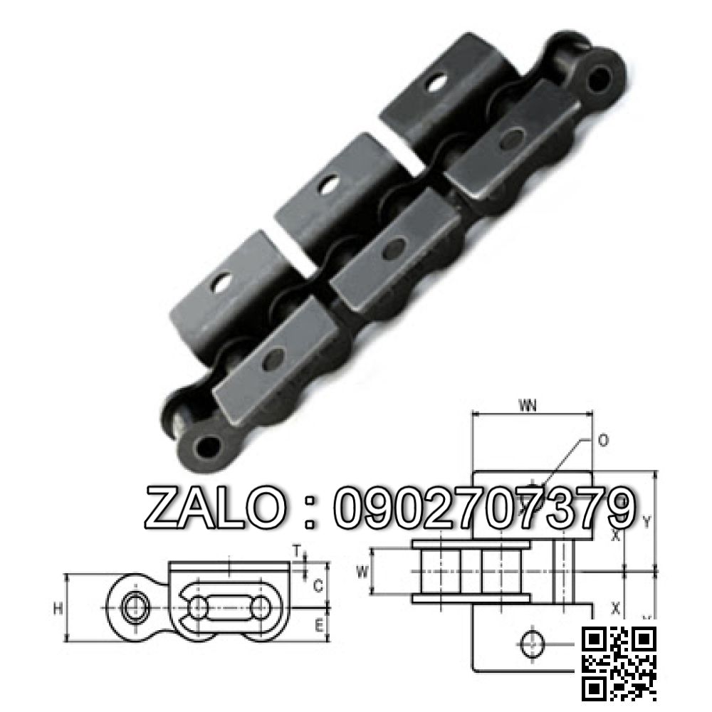 Xích bước đôi ANSI C-2062H