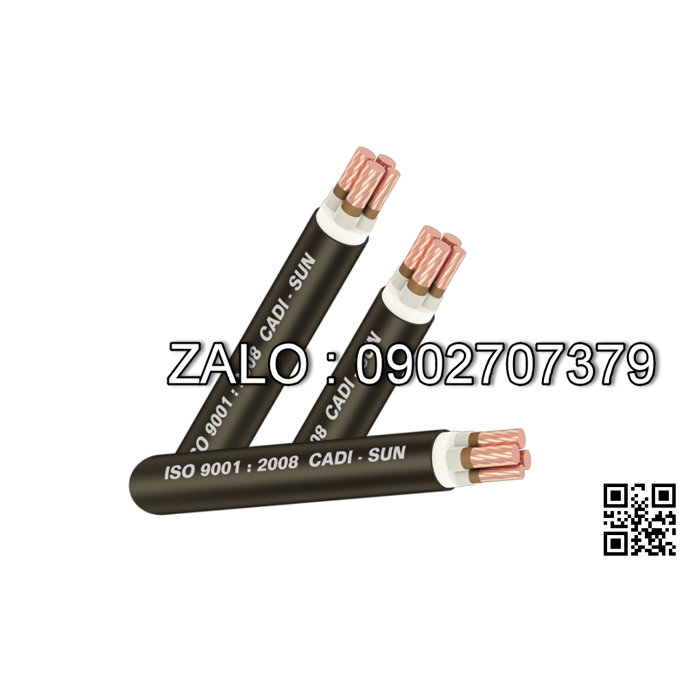 Dây cáp điện bọc CXV chậm cháy 2R CXV/FRT 2x4,0 mm