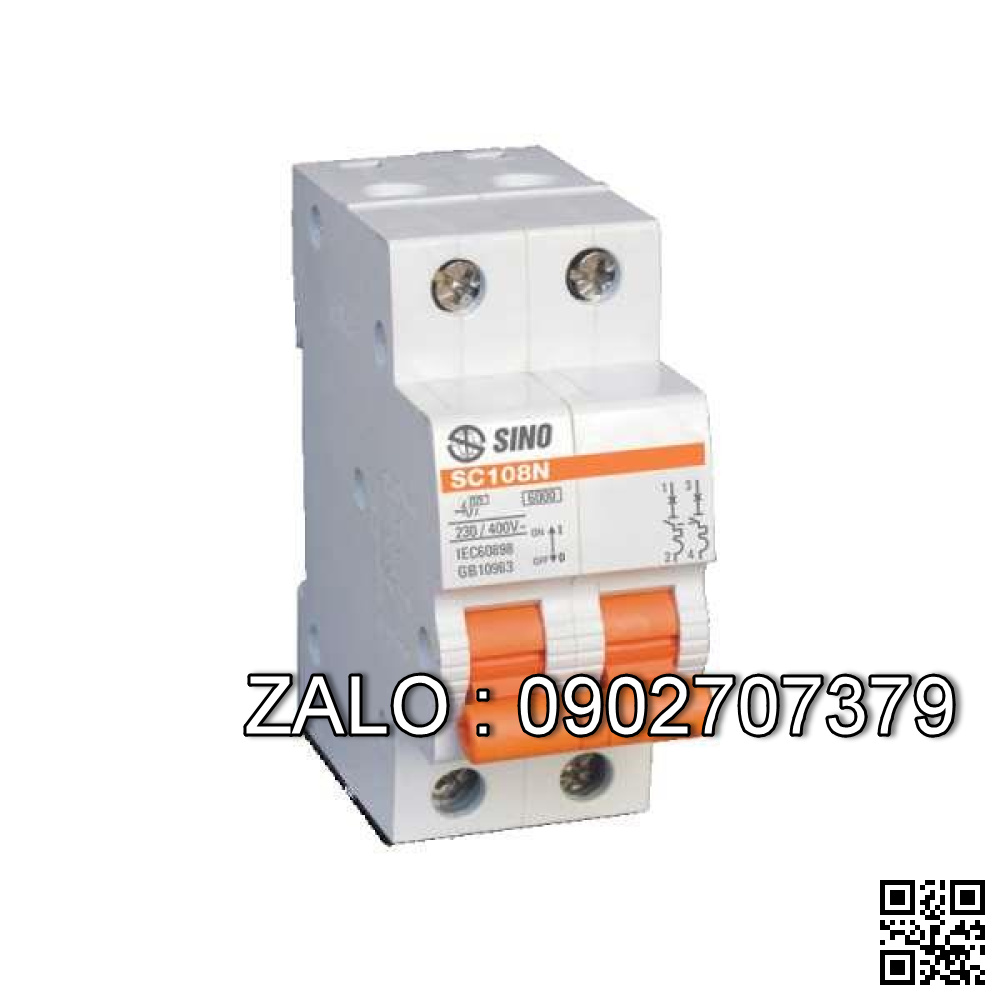 MCB 2P 63A 6kA SC68N/C2063 Sino