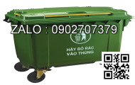 Thùng rác y tế 240 lít màu vàng 