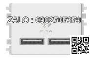 2 cổng sạc USB 2.1A Clipsal / Schneider E8332USB_WE_G19