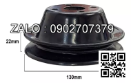 Pulley điều chỉnh sức căng phi 100x29mm 2 rãnh tam giác 10x10mm