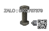 Ty ren (STUD BOLT) ASTM A193 B7 đen mộc, size: 1/2'' 150mm