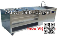 Quầy bar inox trà sửa 1,6m