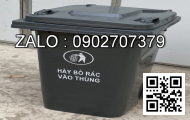 Thùng rác nhựa 240L màu vàng