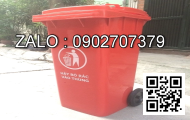 Thùng rác nhựa 240L màu vàng