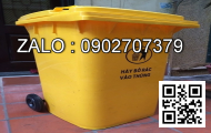 Thùng rác nhựa 240L màu vàng