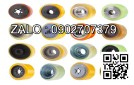 Bánh Xe PU Gang Đỏ Hàn Quốc Phi 100x50 - Khóa Tải Trọng 250kg / 1 Cái