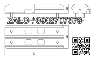 Guốc cao su 450BA 450*106*37 Pitch=135 h=14 Bolt=M12*25 D*d=350*46