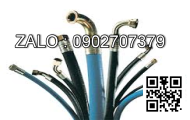 Ống thủy lực 1/2 inch x 360mm x 250 bar. Hai đầu thẳng, côn lồi, ren 1/2 inch