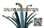 Ống thủy lực 1/2 inch x 360mm x 250 bar. Hai đầu thẳng, côn lồi, ren 1/2 inch