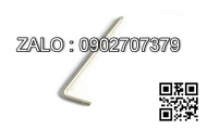 Chìa vặn lục giác bi TOPTUL 2.5mm cán bọc
nhựa(chữ T) Mạ crom AGCD2E14