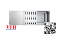 Chậu rửa bát 1 hố, hạ bậc Konox Workstation Topmount Sink KN7650TS