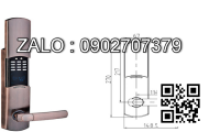 Khóa cửa tay ốp rời (Inox) 04080