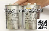 Tu dien hinh chu nhat, Capacitor type: SM450-25, 2.5µF-J, 450VAC, 85 do C, 60/50Hz, 2 chan det, Nsx: ALL EARTH