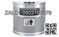 Thùng rác inox A35-B (có gạt tàn thuốc lá)