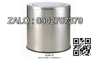 Thùng rác inox A34-A (đen)