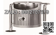 Thùng rác inox A34-A (đen)