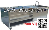 Quầy bar inox trà sửa 2m