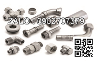 Đầu nối thủy lực 2 đầu ren ngoài, côn lồi, 1 đầu ren 9/16-18UNF, 1 đầu ren 1/2-14NPT

