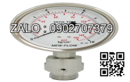 Đồng hồ đo áp suất -1 tới 5 bar PA Đức chân đồng vỏ thép mặt 63mm