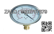 Đồng hồ đo áp suất -1 tới 5 bar PA Đức chân đồng vỏ thép mặt 63mm