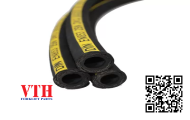 Ống thủy lực 1/2 inch x 360mm x 250 bar. Hai đầu thẳng, côn lồi, ren 1/2 inch
