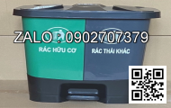 Thùng rác inox A34-A (đen)